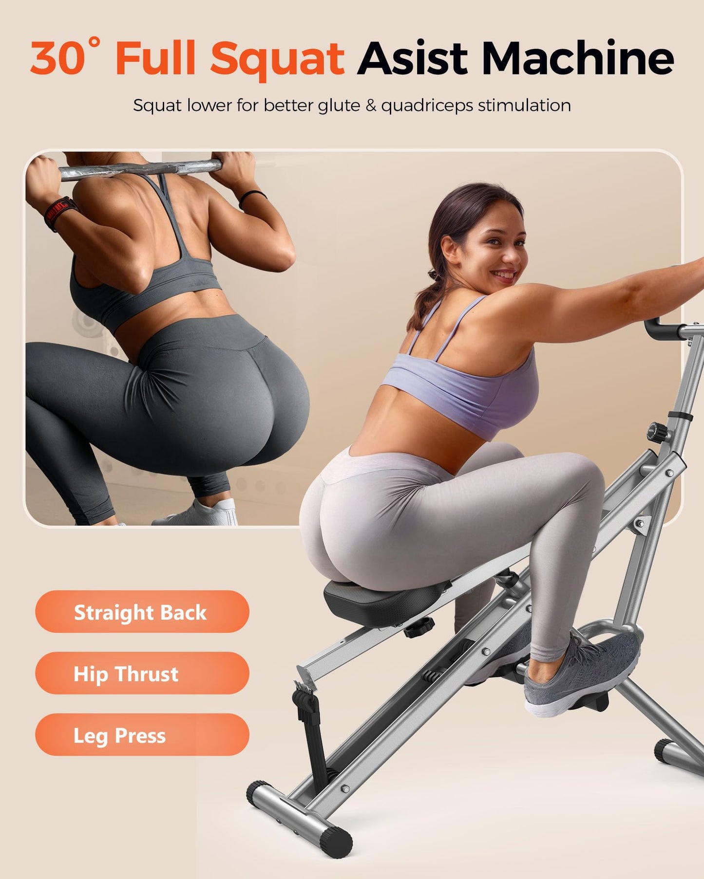 Squat Machine for Home, Core Exercise Machine,