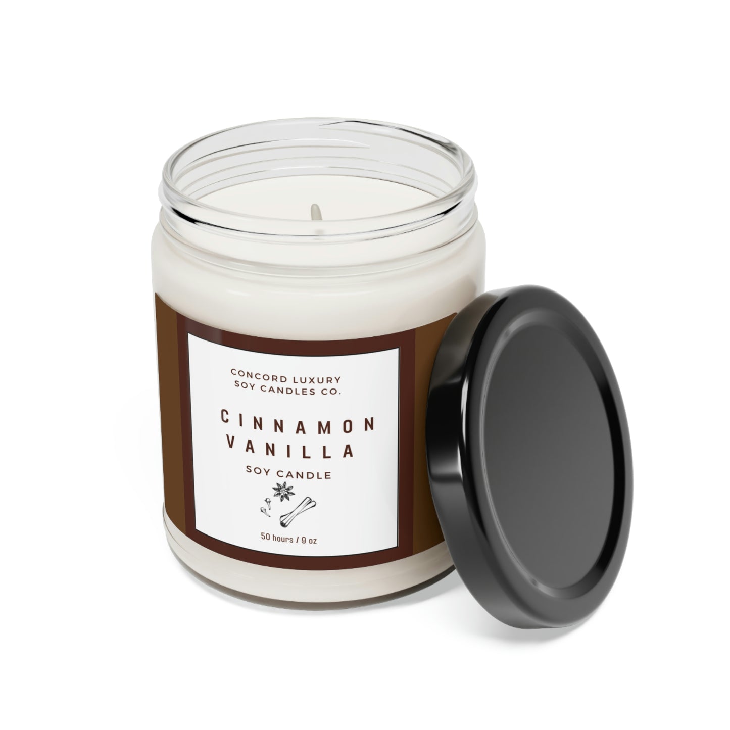 Concord luxury Soy Candles Cinnamon Vanilla 9oz