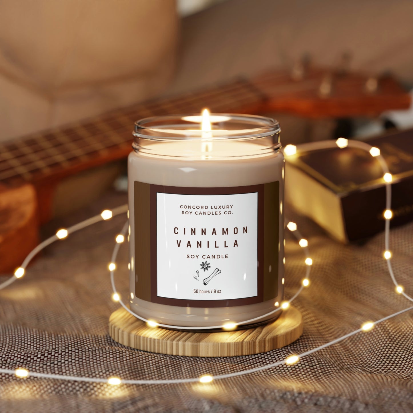 Concord luxury Soy Candles Cinnamon Vanilla 9oz