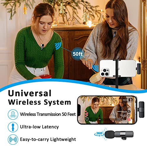 Professional Wireless Microphone for iPhone and Android