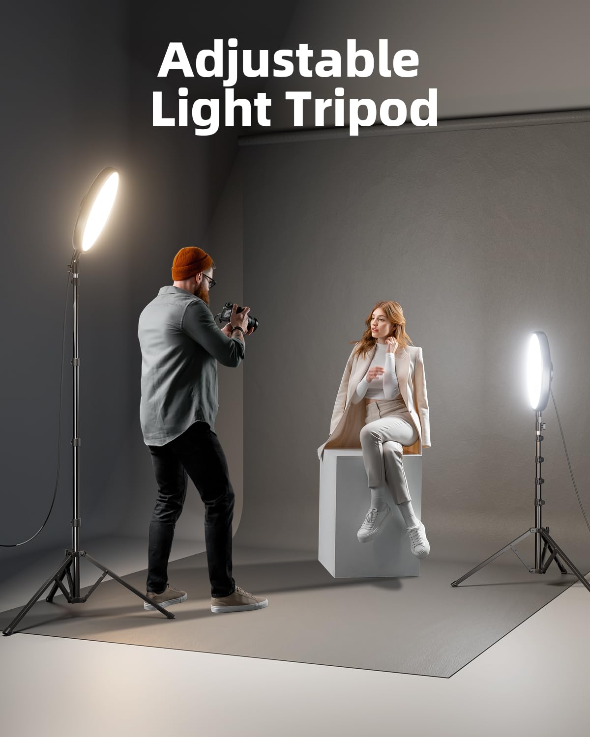 Ring Light 72 inch Tripod Stand with Remote
