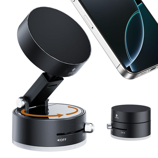 Upgraded 360° Rotatable Vacuum Magnetic Phone Holder