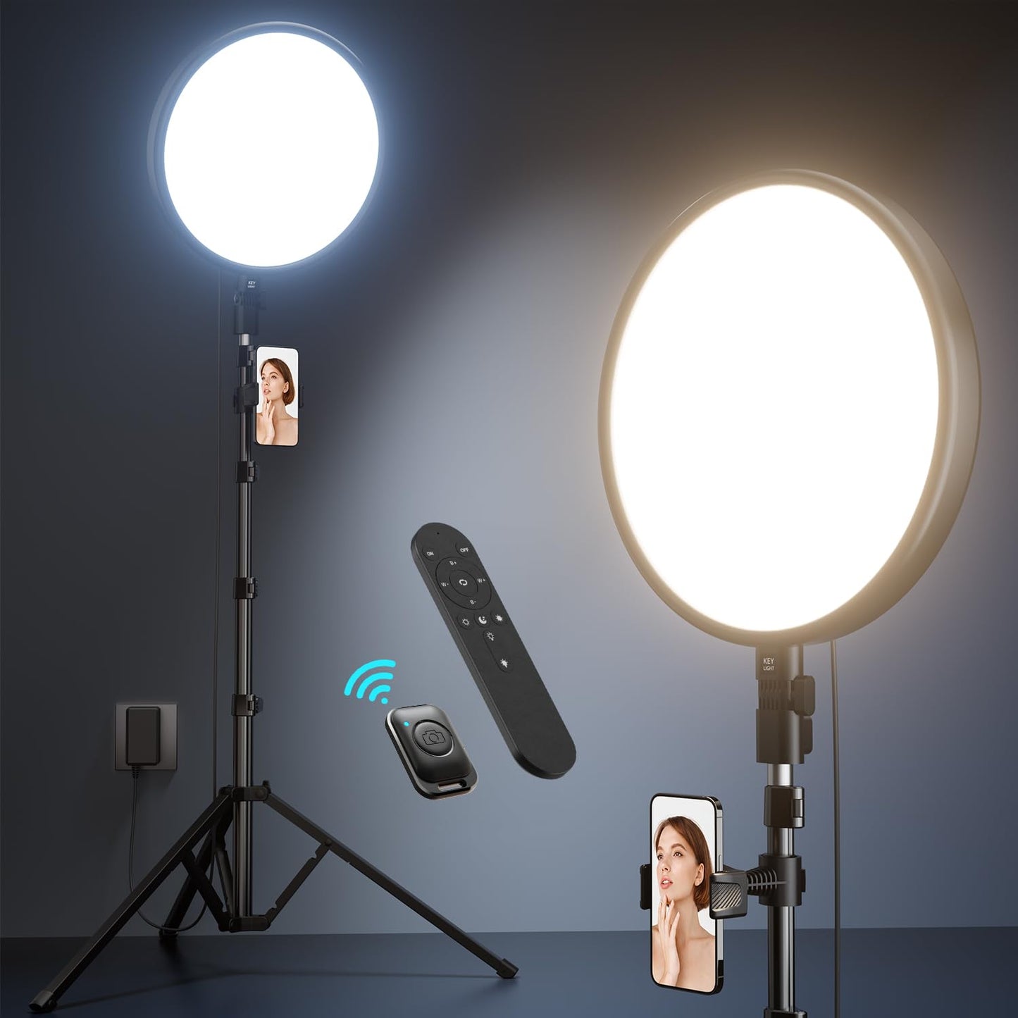 Ring Light 72 inch Tripod Stand with Remote