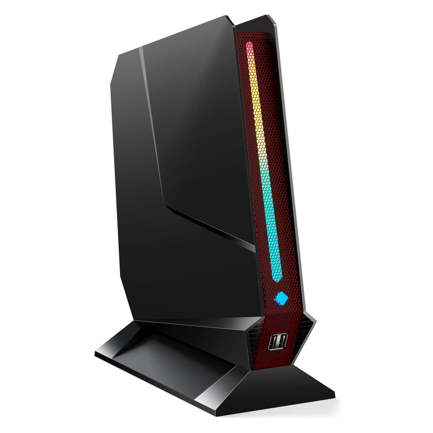 TOPGRO T1-Pro Mini Gaming PC Core i9-13900H/RTX4060 8G GDDR6,Mini Gaming Computer 32GB RAM DDR5-5200,1TB PCIe4.0 SSD,Adjustable RGB Light,WiFi6E/BT5.3/2.5G LAN/USB-C 4K@60Hz Win11 Pro Mini Desktop PC