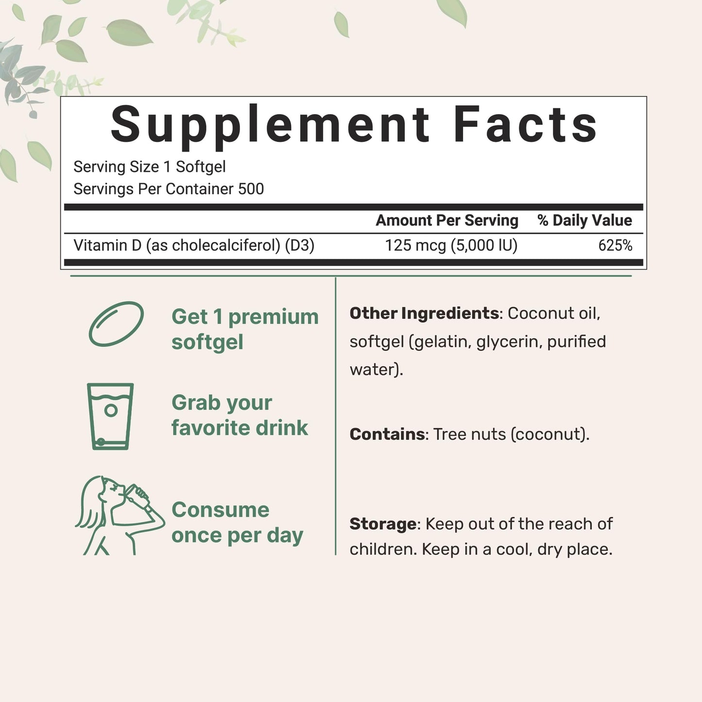 Oil of Oregano Bundle Pack 6,000mg Per Serving & Vitamin D3 5,000 IU 4X Strength Carvacrol & Thymoquinon Vitamin D as Cholecalciferol