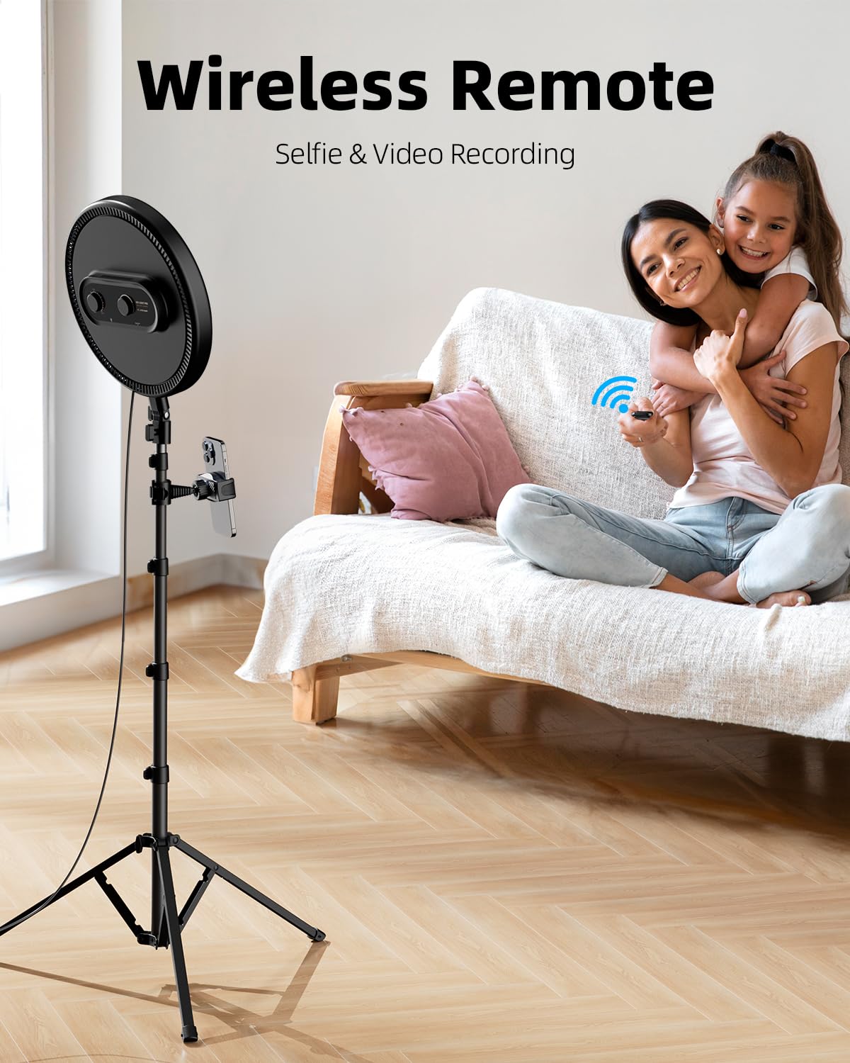 Ring Light 72 inch Tripod Stand with Remote