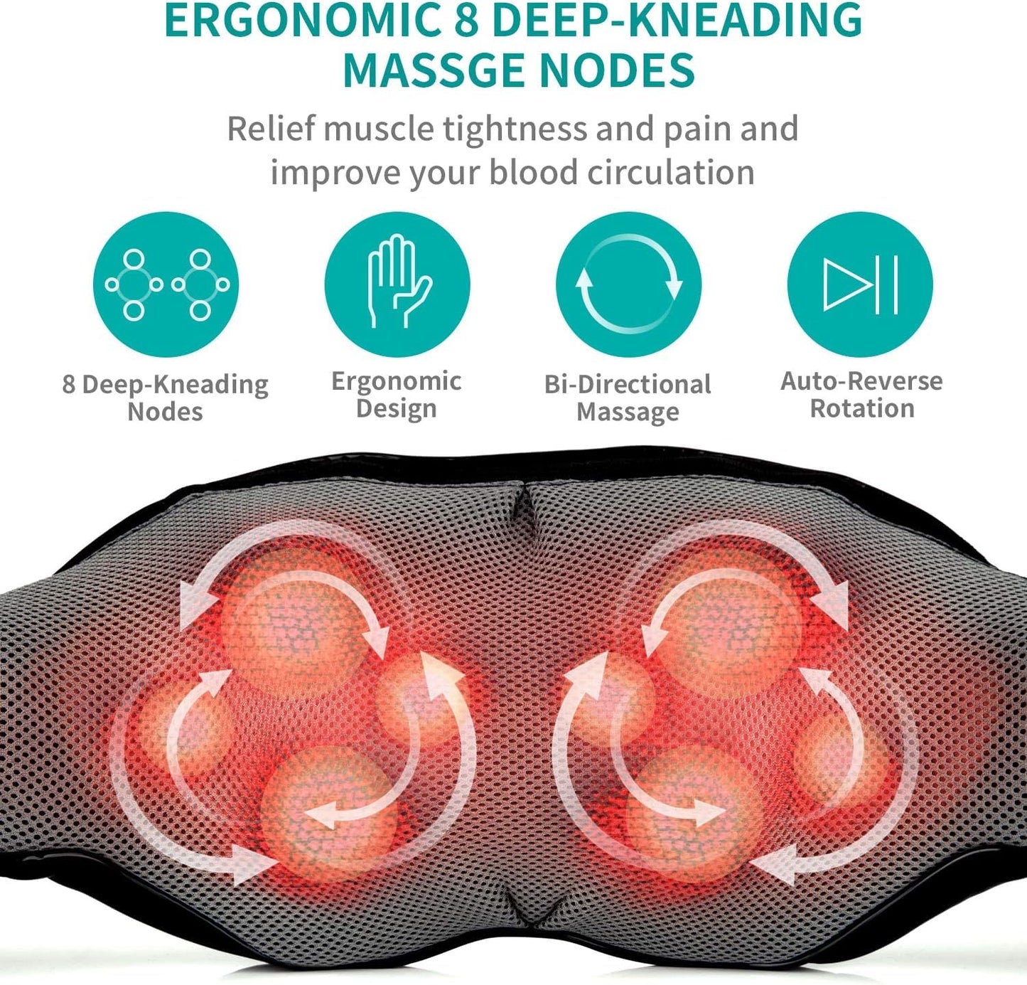 Neck Massager for Pain Relief Deep Tissue