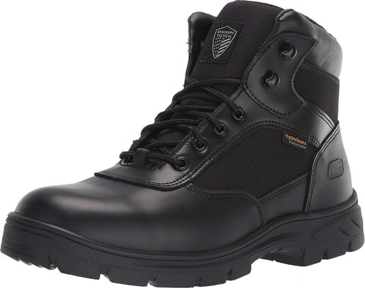 Skechers mens Wascana - Benen Wp Military and Tactical Boot, Black