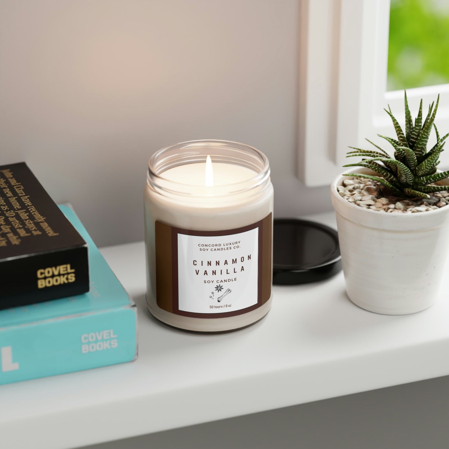Concord luxury Soy Candles Cinnamon Vanilla 9oz